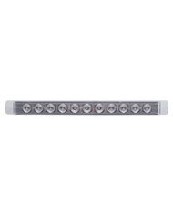(CARD) 11 RED LED S/T/T LIGHT BAR - CLEAR LENS
