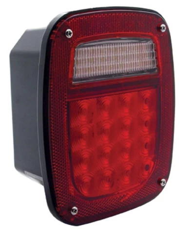 (CARD) 16 RED LED/22 + 4 WHITE LED UNIVERSAL COMBINATION LIGHT - W/ LICENSE LIGHT (CARD) 16 RED LED/22 + 4 WHITE LED UNIVERSAL COMBINATION LIGHT - W/ LICENSE LIGHT