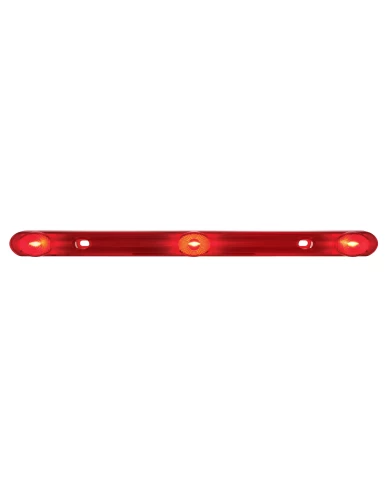 (BULK) 3 LED 14 1/4ö ID LIGHT BAR - RED LED/RED LENS (BULK) 3 LED 14 1/4ö ID LIGHT BAR - RED LED/RED LENS