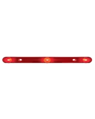 (BULK) 3 LED 14 1/4ö ID LIGHT BAR - RED LED/RED LENS