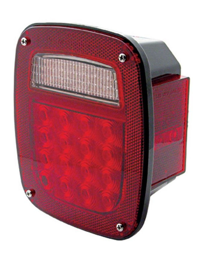 (BULK) 16+2 RED/22+4 WHITE LED UNIVERSAL COMBINATION LIGHT W/ SIDE MARKER LIGHT- W/ LICENSE LIGHT (BULK) 16+2 RED/22+4 WHITE LED UNIVERSAL COMBINATION LIGHT W/ SIDE MARKER LIGHT- W/ LICENSE LIGHT