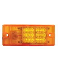 (CARD) 18 AMBER LED FREIGHTLINER P/T/C LIGHT W/ REFLECTOR - AMBER LENS
