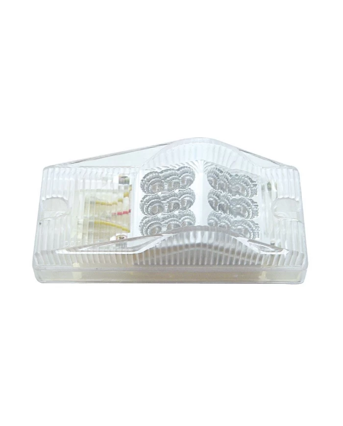 (CARD) 18 AMBER LED FREIGHTLINER P/T/C LIGHT W/ REFLECTOR - CLEAR LENS (CARD) 18 AMBER LED FREIGHTLINER P/T/C LIGHT W/ REFLECTOR - CLEAR LENS