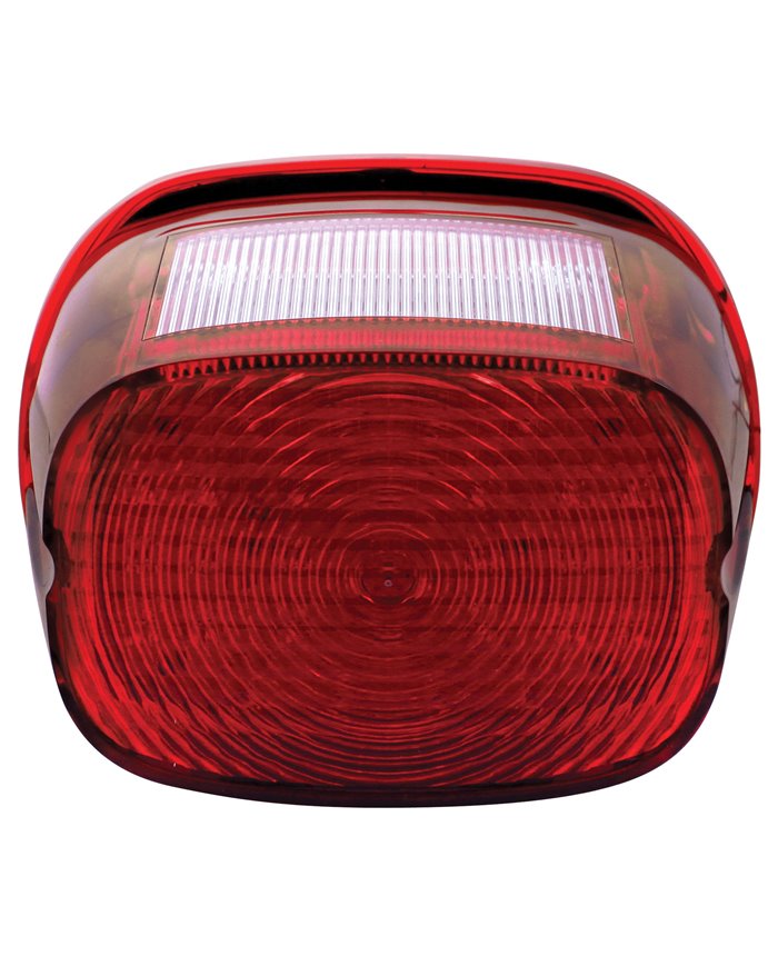 (CARD) 29 RED LED HARLEY MOTORCYCLE TAIL LIGHT WITH 4 WHITE LED LICENSE LIGHT