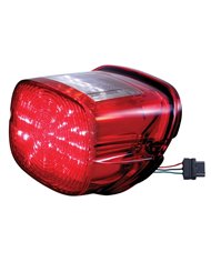 (CARD) 29 RED LED HARLEY MOTORCYCLE TAIL LIGHT WITH 4 WHITE LED LICENSE LIGHT