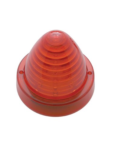 (CARD) 13 RED LED ROUND CAB LIGHT BEEHIVE/ TRUCK-LIGHT LENS - RED LENS (CARD) 13 RED LED ROUND CAB LIGHT BEEHIVE/ TRUCK-LIGHT LENS - RED LENS