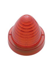 (CARD) 13 RED LED ROUND CAB LIGHT BEEHIVE/ TRUCK-LIGHT LENS - RED LENS