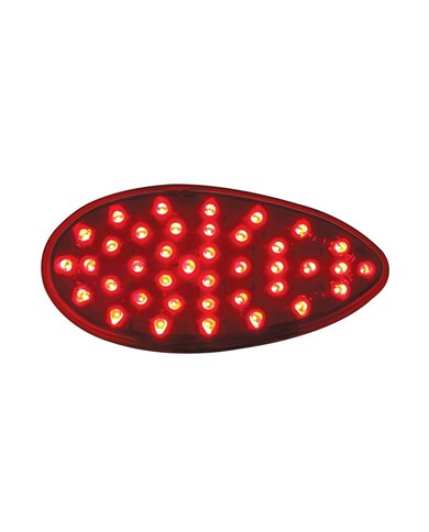 (CARD) 39 RED LED TEARDROP S/T/T LIGHT - RED LENS (CARD) 39 RED LED TEARDROP S/T/T LIGHT - RED LENS