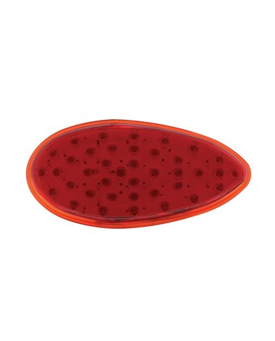 (CARD) 39 RED LED TEARDROP S/T/T LIGHT - RED LENS (CARD) 39 RED LED TEARDROP S/T/T LIGHT - RED LENS
