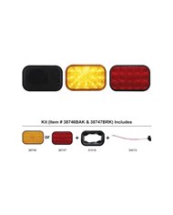 (BULK) 15 AMBER LED RECTANGULAR P/T/C LIGHT - AMBER KIT (BULK) 15 AMBER LED RECTANGULAR P/T/C LIGHT - AMBER KIT