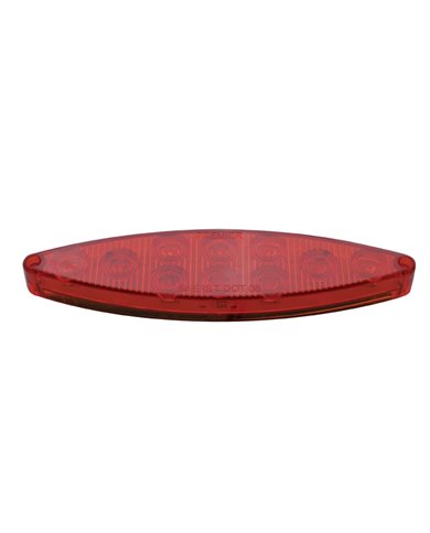 (CARD) 10 RED LED "CAT'S EYE" S/T/T LIGHT - RED LENS (CARD) 10 RED LED "CAT'S EYE" S/T/T LIGHT - RED LENS