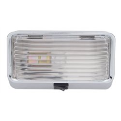 UP31427-Interior Dome Light With Bulb & On-Off Switch - Clear Lens