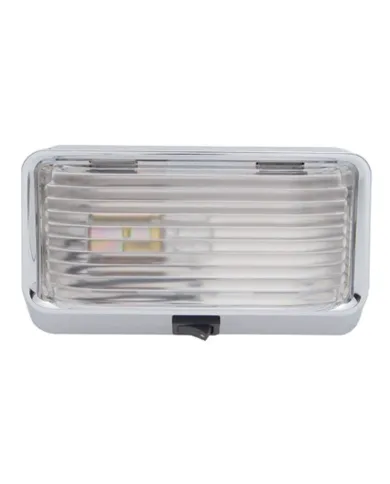 UP31427-Interior Dome Light With Bulb & On-Off Switch - Clear Lens