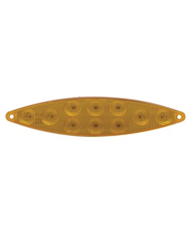 (CARD) 10 AMBER LED "CAT'S EYE" P/T/C LIGHT - AMBER LENS (CARD) 10 AMBER LED "CAT'S EYE" P/T/C LIGHT - AMBER LENS