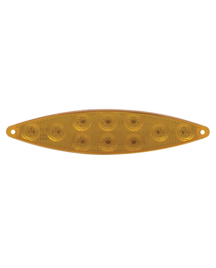 (CARD) 10 AMBER LED "CAT'S EYE" P/T/C LIGHT - AMBER LENS (CARD) 10 AMBER LED "CAT'S EYE" P/T/C LIGHT - AMBER LENS