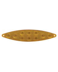 (CARD) 10 AMBER LED "CAT'S EYE" P/T/C LIGHT - AMBER LENS (CARD) 10 AMBER LED "CAT'S EYE" P/T/C LIGHT - AMBER LENS