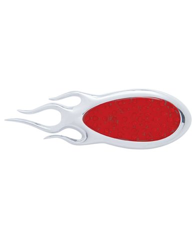 (CARD) 39 RED LED "INFERNO" S/T/T LIGHT W/ CHROME BEZEL - RED LENS (CARD) 39 RED LED "INFERNO" S/T/T LIGHT W/ CHROME BEZEL - RED LENS