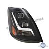 UP31448-Blackout Projection Headlight With LED Position Light Bar For 2003-2017 Volvo VN/VNL - Passenger