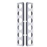 UP31460-Peterbilt Stainless Rear Air Cleaner Bracket Only - 12 Light Cutouts