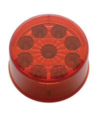 (CARD) 9 RED LED 2" REFLECTOR CLEARANCE/MARKER LIGHT - RED LENS (CARD) 9 RED LED 2" REFLECTOR CLEARANCE/MARKER LIGHT - RED LENS