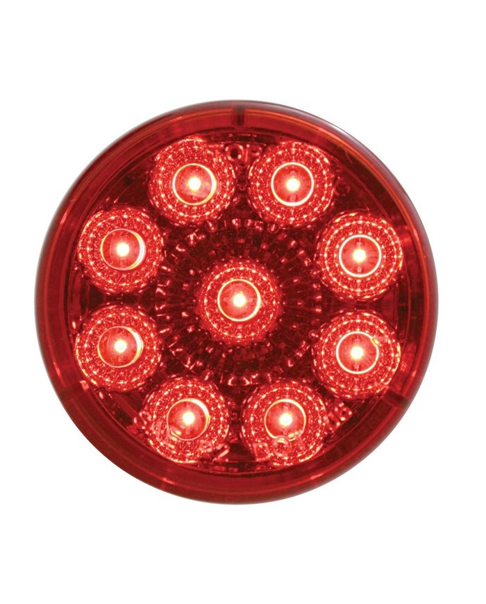 (CARD) 9 RED LED 2" REFLECTOR CLEARANCE/MARKER LIGHT - RED LENS (CARD) 9 RED LED 2" REFLECTOR CLEARANCE/MARKER LIGHT - RED LENS