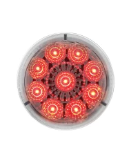 (CARD) 9 RED LED 2" REFLECTOR CLEARANCE/MARKER LIGHT - CLEAR LENS (CARD) 9 RED LED 2" REFLECTOR CLEARANCE/MARKER LIGHT - CLEAR LENS