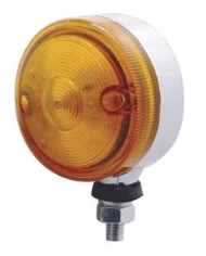 (CARD) 15 AMBER LED 3" SINGLE FACE AUXILIARY LIGHT - AMBER LENS