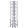 UP31467-Peterbilt Stainless Rear Air Cleaner Bracket Only - 16 Light Cutouts