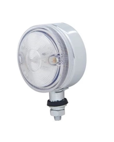(CARD) 15 AMBER LED 3" SINGLE FACE AUXILIARY LIGHT - CLEAR LENS (CARD) 15 AMBER LED 3" SINGLE FACE AUXILIARY LIGHT - CLEAR LENS
