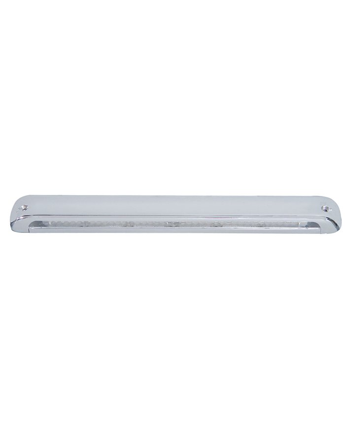 (CARD) 16" LED AUXILIARY STRIP LIGHT WITH 39 AMBER LEDs IN CHROME PLASTIC HOUSING