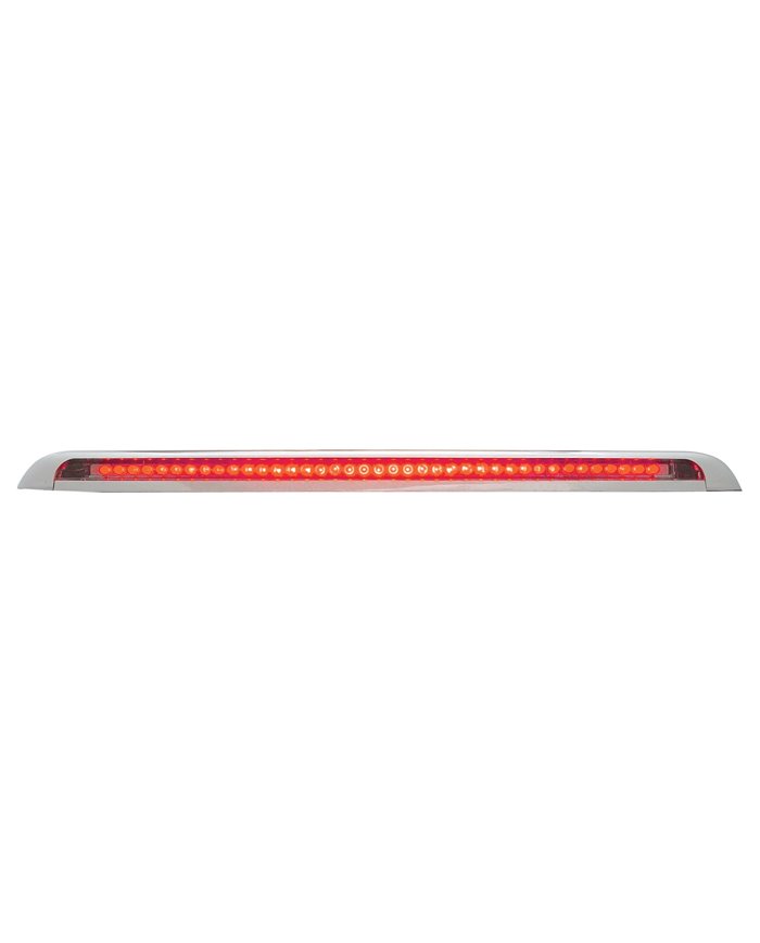 (CARD) CHROME PLASTIC 39 RED LED 16"L STRIP LIGHT