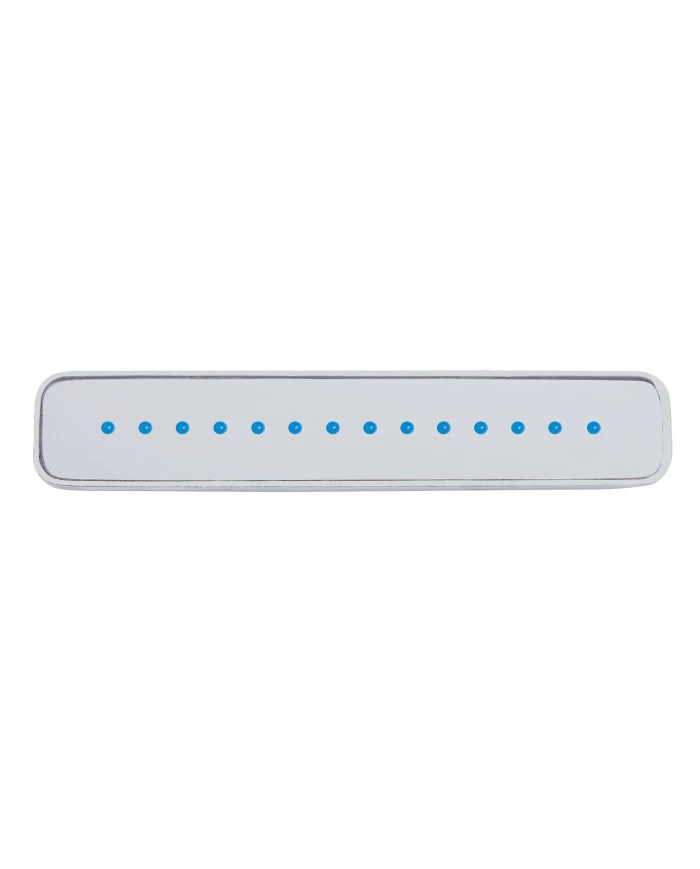 (CARD) CHROME PLASTIC 14 LED MIRROR LIGHT - BLUE