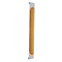 UP31471-Mirror Bracket With 23 LED 17-1/4" Light Bar - Amber LED/Amber Lens