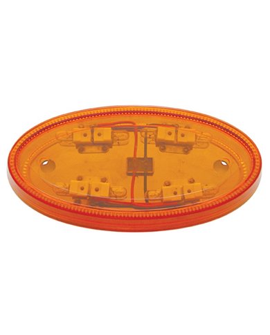 *CLOSEOUT* (CARD) PETERBILT AMBER LIGHT HOOD EMBLEM HOLDER - SMALL *CLOSEOUT* (CARD) PETERBILT AMBER LIGHT HOOD EMBLEM HOLDER - SMALL