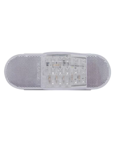 (CARD) 18 AMBER LED MID-TRAILER TURN SIGNAL LIGHT - CLEAR LENS (CARD) 18 AMBER LED MID-TRAILER TURN SIGNAL LIGHT - CLEAR LENS