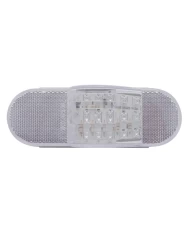 (CARD) 18 AMBER LED MID-TRAILER TURN SIGNAL LIGHT - CLEAR LENS