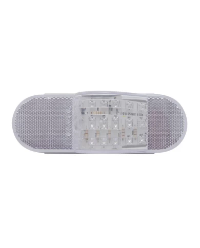 (BULK) 18 AMBER LED MID-TRAILER TURN SIGNAL LIGHT - CLEAR LENS (BULK) 18 AMBER LED MID-TRAILER TURN SIGNAL LIGHT - CLEAR LENS