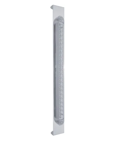 UP31472-Mirror Bracket With 23 LED 17-1/4" Light Bar - Amber LED/Clear Lens