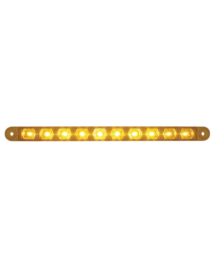 (CARD) 10 AMBER LED 9" FLUSH MOUNT P/T/C LIGHT - AMBER LENS (CARD) 10 AMBER LED 9" FLUSH MOUNT P/T/C LIGHT - AMBER LENS