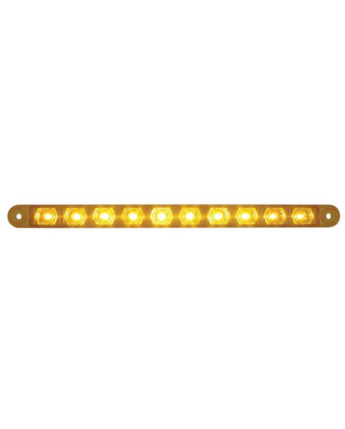 (CARD) 10 AMBER LED 9" FLUSH MOUNT P/T/C LIGHT - AMBER LENS (CARD) 10 AMBER LED 9" FLUSH MOUNT P/T/C LIGHT - AMBER LENS