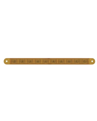 (BULK) 10 AMBER LED 9" FLUSH MOUNT P/T/C LIGHT - AMBER LENS (BULK) 10 AMBER LED 9" FLUSH MOUNT P/T/C LIGHT - AMBER LENS