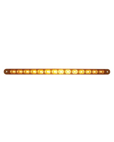 (CARD) 14 AMBER LED 12" FLUSH MOUNT P/T/C LIGHT - AMBER LENS (CARD) 14 AMBER LED 12" FLUSH MOUNT P/T/C LIGHT - AMBER LENS