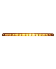 (CARD) 14 AMBER LED 12" FLUSH MOUNT P/T/C LIGHT - AMBER LENS