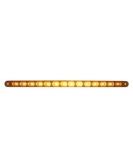 (CARD) 14 AMBER LED 12" FLUSH MOUNT P/T/C LIGHT - AMBER LENS