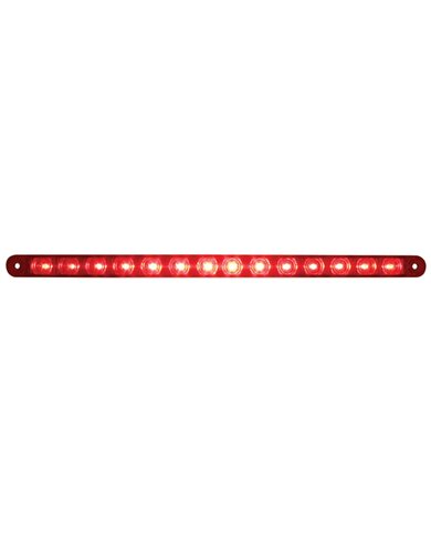 (CARD) 14 RED LED 12" FLUSH MOUNT S/T/T LIGHT - RED LENS (CARD) 14 RED LED 12" FLUSH MOUNT S/T/T LIGHT - RED LENS