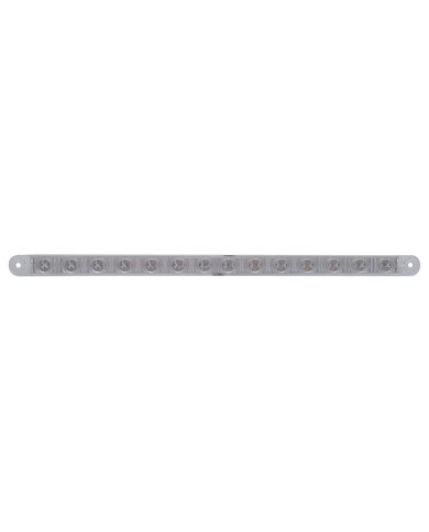 (CARD) 14 RED LED 12" FLUSH MOUNT S/T/T LIGHT - CLEAR LENS (CARD) 14 RED LED 12" FLUSH MOUNT S/T/T LIGHT - CLEAR LENS