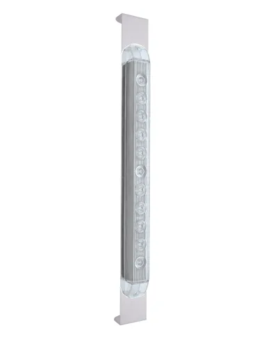 UP31474-Mirror Bracket With 11 LED 17" Light Bar - Amber LED/Clear Lens