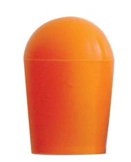*CLOSEOUT* (2/CARD) MEDIUM BULB COVERS - AMBER