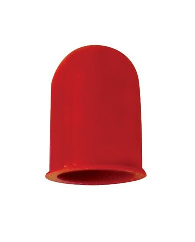 (6/CARD) SMALL BULB COVER - HOT RED (6/CARD) SMALL BULB COVER - HOT RED