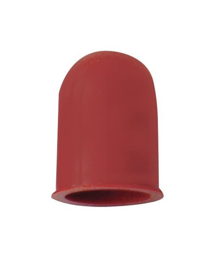 (6/CARD) SMALL BULB COVER - RED